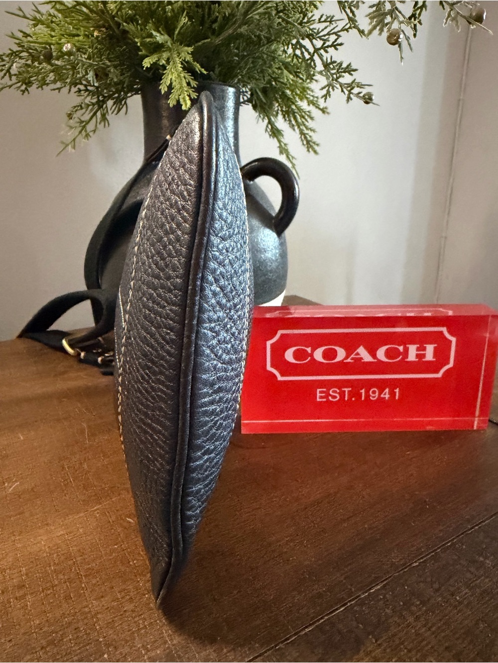 Coach Black Leather Crossbody Bag - Picture 4 of 12